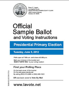 Sample Ballot Booklet